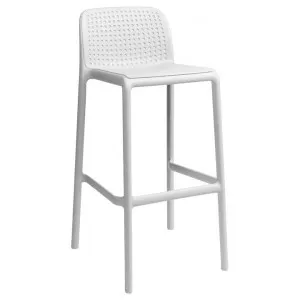 Bora Italian Made Commercial Grade Stackable Indoor / Outdoor Bar Stool, White by Nardi, a Bar Stools for sale on Style Sourcebook