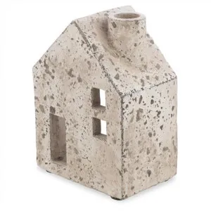 Palmira Cement House Lantern with Chimney, Small, Dirty White by Casa Sano, a Lanterns for sale on Style Sourcebook