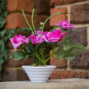Artificial Roses in Pot, Hot Pink by FLH, a Plants for sale on Style Sourcebook