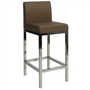 Fuji V2 Commercial Grade Vinyl Upholstered Stainless Steel Counter Stool - Taupe by Eagle Furn, a Bar Stools for sale on Style Sourcebook