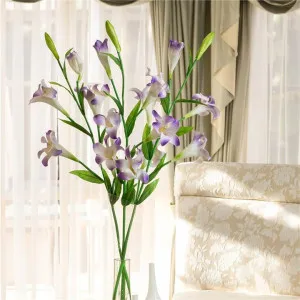 Set of 3 Six Head Artificial lilies - Purple by FLH, a Plants for sale on Style Sourcebook