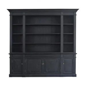 Dundee Oak Timber Bookcase, 240cm, Black Oak by Manoir Chene, a Bookshelves for sale on Style Sourcebook