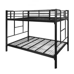 Tubeco Junee Australian Made Commercial Grade Metal Bunk Bed, King Single, Matt Black by Tubeco, a Kids Beds & Bunks for sale on Style Sourcebook