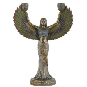 Veronese Cold Cast Bronze Coated Isis Candle Holder by Veronese, a Candle Holders for sale on Style Sourcebook