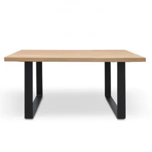 Darton Reclaimed Elm Timber & Steel Dining Table, 170cm, Natural / Black by Conception Living, a Dining Tables for sale on Style Sourcebook