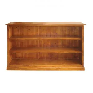 LA New Zealand Pine Timber Low Bookcase, 150cm, Blackwood by MATF Furniture, a Bookshelves for sale on Style Sourcebook