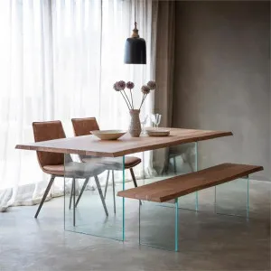 Ferdo Acacia Timber & Glass Dining Table, 200cm by Casa Bella, a Dining Tables for sale on Style Sourcebook