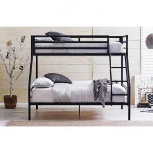 Castle Commercial Grade Metal Bunk Bed, Trio, Black by SGA Furniture, a Kids Beds & Bunks for sale on Style Sourcebook