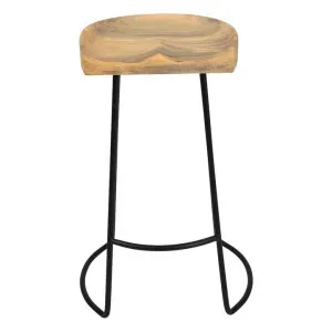 Camden Mango Wood & Iron Bar Stool by Casa Sano, a Bar Stools for sale on Style Sourcebook