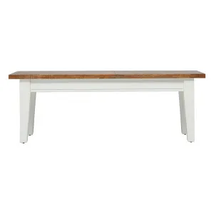 Mango Creek Bench 130cm (For 170 Dining Table) in White by OzDesignFurniture, a Benches for sale on Style Sourcebook