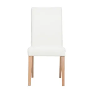 Congo Dining Chair in White Leather / Clear Lacquer by OzDesignFurniture, a Dining Chairs for sale on Style Sourcebook