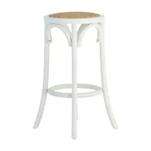 Cristo Stool in Weathered White / Rattan by OzDesignFurniture, a Bar Stools for sale on Style Sourcebook