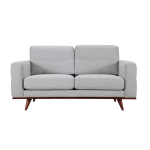 Astrid 2 Seater Sofa in Talent Silver / Brown Leg by OzDesignFurniture, a Sofas for sale on Style Sourcebook