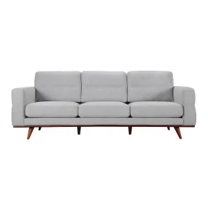 Astrid 3 Seater Sofa in Talent Silver / Brown Leg by OzDesignFurniture, a Sofas for sale on Style Sourcebook