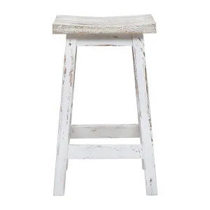 Seacliff Stool in Mangowood Whitewash by OzDesignFurniture, a Bar Stools for sale on Style Sourcebook