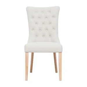 Xavier Dining Chair in Beige / Clear Lacquer by OzDesignFurniture, a Dining Chairs for sale on Style Sourcebook