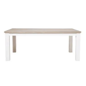 Halifax Dining Table 225cm in Acacia Grey / White by OzDesignFurniture, a Dining Tables for sale on Style Sourcebook