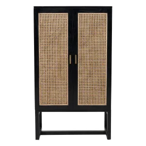 Rita Small Cabinet in Ebony Mindi / Rattan by OzDesignFurniture, a Cabinets, Chests for sale on Style Sourcebook