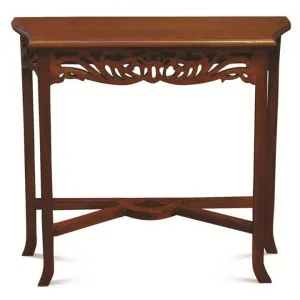 Maciej Mahogany Timber Sofa Table, 82cm, Mahogany by Centrum Furniture, a Console Table for sale on Style Sourcebook