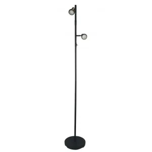 Daxam Metal Twin Adjustable LED Floor Lamp, Black by Oriel Lighting, a Floor Lamps for sale on Style Sourcebook