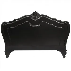 Challuy Hand Crafted Mahogany Queen Size Headboard, Black by Millesime, a Bed Heads for sale on Style Sourcebook