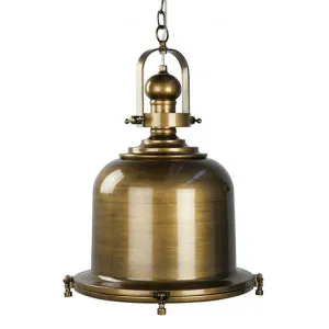 Gaia Classic Pendant Light - Antique Brass by Shelon Lights, a Pendant Lighting for sale on Style Sourcebook