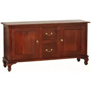 Queen Ann Mahogany Timber 2 Door 2 Drawer Buffet Table, 160cm, Mahogany by Centrum Furniture, a Sideboards, Buffets & Trolleys for sale on Style Sourcebook
