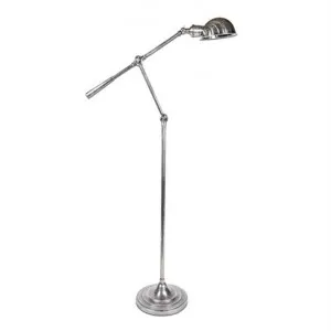 Calais Adjustable Metal Floor Lamp - Antique Silver by Emac & Lawton, a Floor Lamps for sale on Style Sourcebook