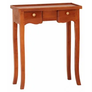 Queen Ann Mahogany Timber Phone Table, 62cm, Light Pecan by Centrum Furniture, a Console Table for sale on Style Sourcebook