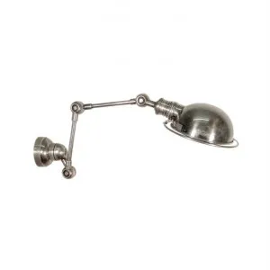 Lincoln Metal Swing Arm Wall Sconce - Antique Silver by Emac & Lawton, a Wall Lighting for sale on Style Sourcebook