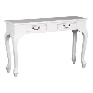 Queen Ann Mahogany Timber Sofa Table, 120cm, White by Centrum Furniture, a Console Table for sale on Style Sourcebook