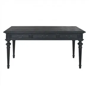 Phillip Scott Oak Timber Writing Desk, 152x75cm, Black Oak by Manoir Chene, a Desks for sale on Style Sourcebook