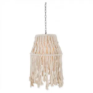 Avoca Cotton Rope Canopy Pendant Light - Small by Casa Sano, a Pendant Lighting for sale on Style Sourcebook