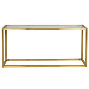 Alistair Glass & Stainless Steel Console Table, 160cm by Conception Living, a Console Table for sale on Style Sourcebook