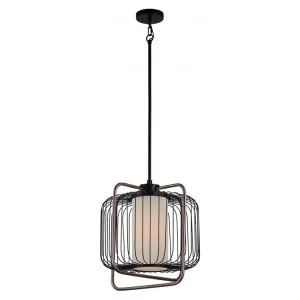 Maple Steel Cage Pendent Light, Large by Luminero, a Pendant Lighting for sale on Style Sourcebook