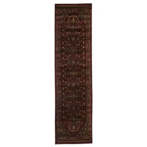 Istanbul Shiraz Turkish Made Oriental Rug, 400x80cm, Burgundy by Rug Culture, a Outdoor Rugs for sale on Style Sourcebook
