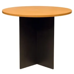 Logan Round Meeting Table, 90cm, Beech / Black by YS Design, a Desks for sale on Style Sourcebook