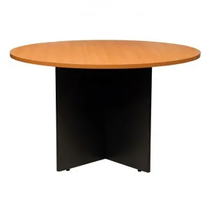 Logan Round Meeting Table, 120cm, Beech / Black by YS Design, a Desks for sale on Style Sourcebook