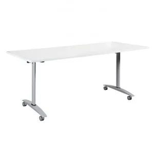Summit Flip Table, 150cm, White / Silver by YS Design, a Desks for sale on Style Sourcebook