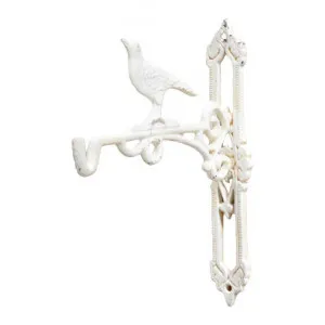 Singing Bird Cast Iron Side Mount Wall Hanger, Antique White by Mr Gecko, a Wall Shelves & Hooks for sale on Style Sourcebook
