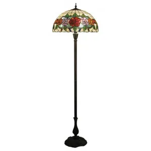Rose Garden Tiffany Style Stained Glass Floor Lamp by GG Bros, a Floor Lamps for sale on Style Sourcebook