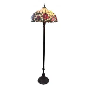 Armadeus Tiffany Style Stained Glass Floor Lamp by GG Bros, a Floor Lamps for sale on Style Sourcebook