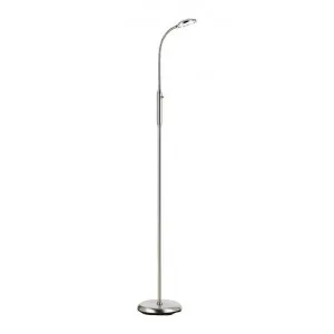 Tyler Metal LED Floor Lamp, Nickel by Telbix, a Floor Lamps for sale on Style Sourcebook