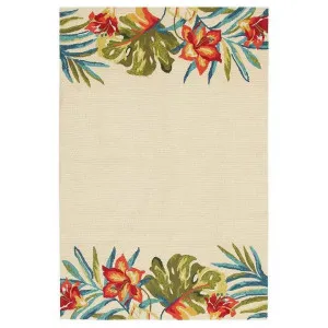 Copacabana Anna Floral Indoor/Outdoor Rug, 190x280cm by Rug Culture, a Outdoor Rugs for sale on Style Sourcebook