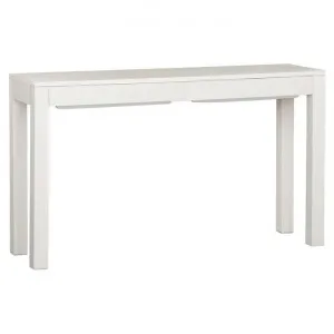 Amsterdam Mahogany Timber Sofa Table, 130cm, White by Centrum Furniture, a Console Table for sale on Style Sourcebook