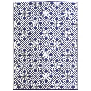 Chatai Gypsy Reversible Outdoor Rug, 150x240cm, Navy by Artisan Decor, a Outdoor Rugs for sale on Style Sourcebook