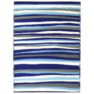 Chatai Waves Reversible Outdoor Rug, 180x270cm by Artisan Decor, a Outdoor Rugs for sale on Style Sourcebook