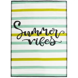 Chatai Summer Vibes Reversible Outdoor Rug, 90x150cm by Artisan Decor, a Outdoor Rugs for sale on Style Sourcebook