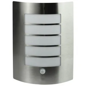 Cheeta IP44 Exterior Wall Light with Motion Sensor, Stainless Steel by Oriel Lighting, a Outdoor Lighting for sale on Style Sourcebook