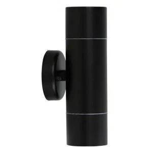 Zeta IP44 Exterior Up / Down Wall Light, Black by Oriel Lighting, a Outdoor Lighting for sale on Style Sourcebook